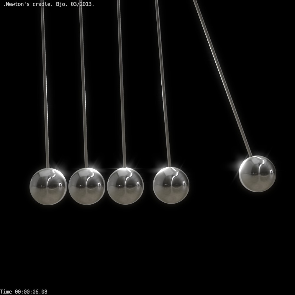 Newton's cradle animated preview image 1